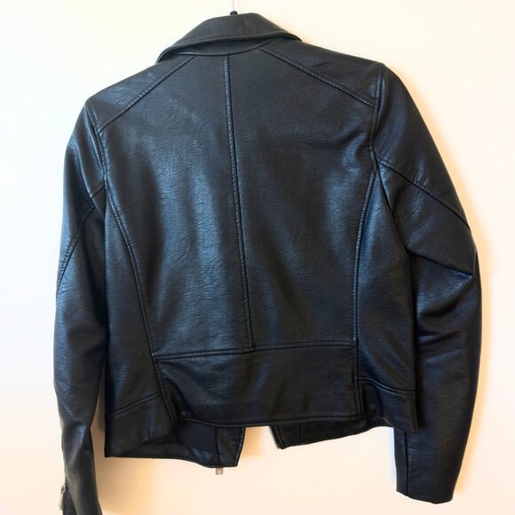 JACKET: H&M (black faux leather) - Picture 2 of 3